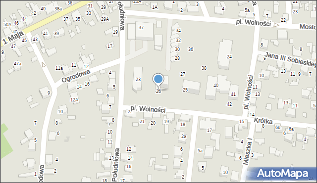 Ogrodzieniec, Plac Wolności, 26, mapa Ogrodzieniec