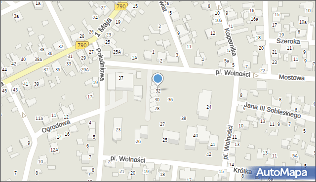 Ogrodzieniec, Plac Wolności, 32, mapa Ogrodzieniec