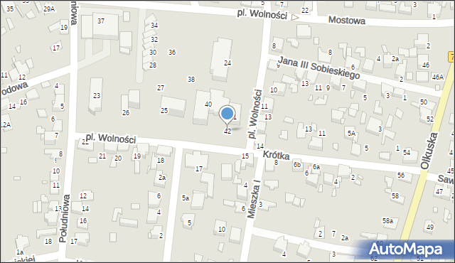 Ogrodzieniec, Plac Wolności, 42, mapa Ogrodzieniec