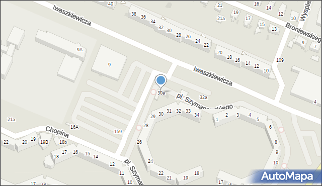 Oława, Plac Szymanowskiego Karola, 30a, mapa Oława