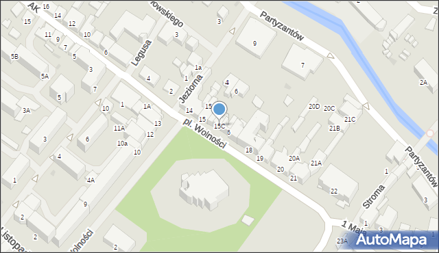 Olecko, Plac Wolności, 15C, mapa Olecko