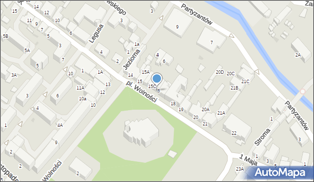 Olecko, Plac Wolności, 16, mapa Olecko