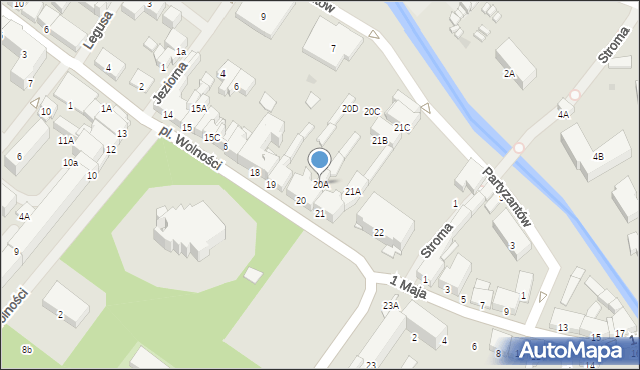 Olecko, Plac Wolności, 20A, mapa Olecko