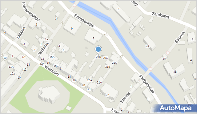 Olecko, Plac Wolności, 20D, mapa Olecko