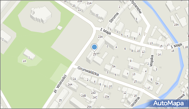 Olecko, Plac Wolności, 23, mapa Olecko