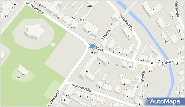Olecko, Plac Wolności, 23A, mapa Olecko