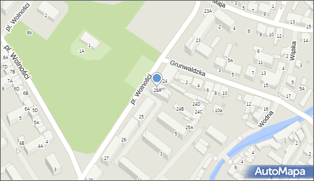 Olecko, Plac Wolności, 24A, mapa Olecko