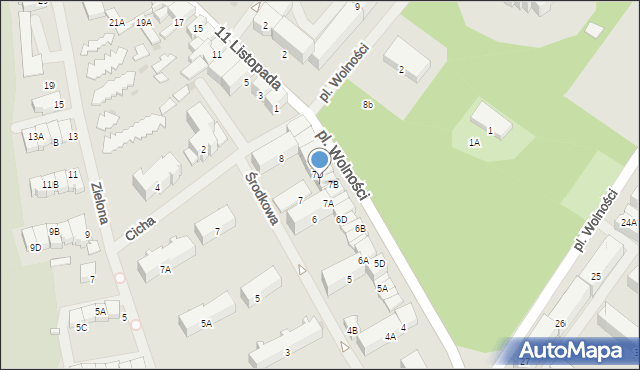 Olecko, Plac Wolności, 7C, mapa Olecko