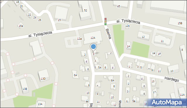 Olkusz, Płonowskiej Marii, 1, mapa Olkusz