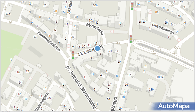 Olsztyn, Plac Jana Pawła II, 3, mapa Olsztyna