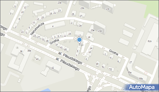 Olsztyn, Plac Daszyńskiego Ignacego, 9, mapa Olsztyna
