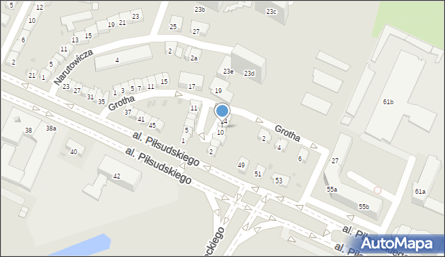 Olsztyn, Plac Daszyńskiego Ignacego, 12, mapa Olsztyna