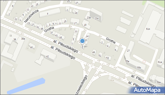 Olsztyn, Plac Daszyńskiego Ignacego, 2, mapa Olsztyna