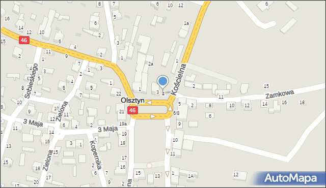 Olsztyn, Plac Piłsudskiego Józefa, marsz., 4, mapa Olsztyna