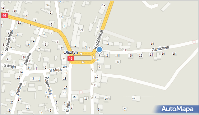Olsztyn, Plac Piłsudskiego Józefa, marsz., 6, mapa Olsztyna