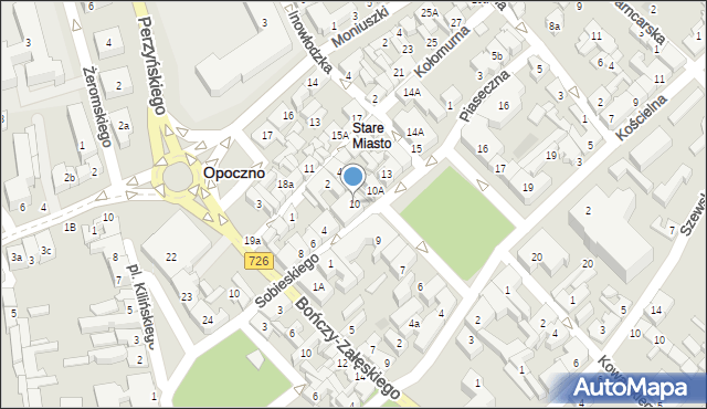 Opoczno, Plac Kościuszki Tadeusza, gen., 10, mapa Opoczno