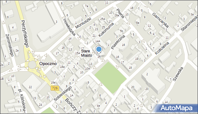 Opoczno, Plac Kościuszki Tadeusza, gen., 15, mapa Opoczno