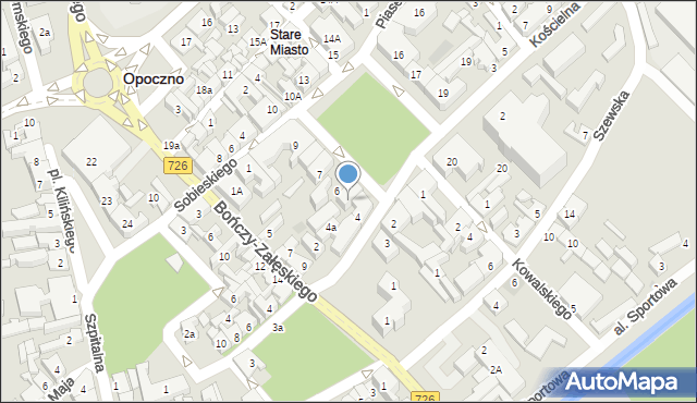 Opoczno, Plac Kościuszki Tadeusza, gen., 5, mapa Opoczno
