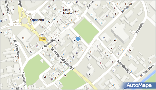Opoczno, Plac Kościuszki Tadeusza, gen., 6, mapa Opoczno