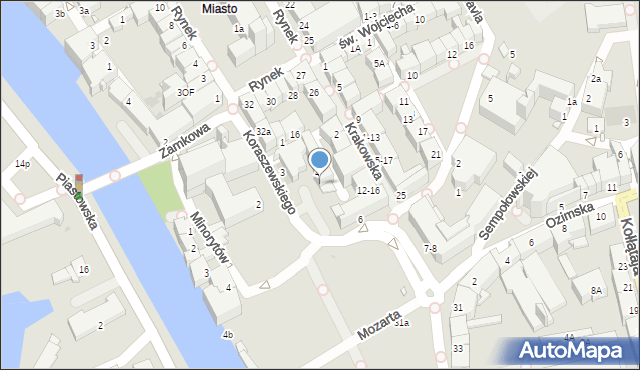 Opole, Plac Wolności, 5, mapa Opola
