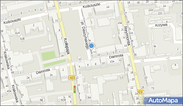 Opole, Plac Daszyńskiego Ignacego, 4, mapa Opola