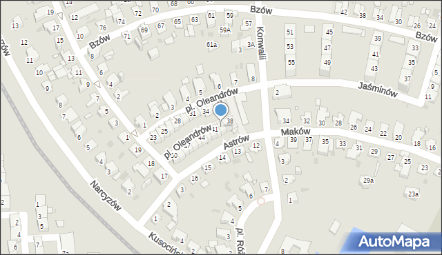 Opole, Plac Oleandrów, 40, mapa Opola