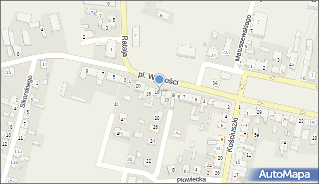 Osięciny, Plac Wolności, 15, mapa Osięciny