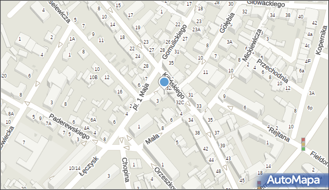 Ostrołęka, Plac 1 Maja, 2, mapa Ostrołęka