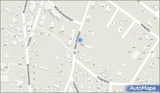 Ostrów Mazowiecka, Plac Waryńskiego Ludwika, 17, mapa Ostrów Mazowiecka