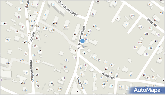 Ostrów Mazowiecka, Plac Waryńskiego Ludwika, 18, mapa Ostrów Mazowiecka
