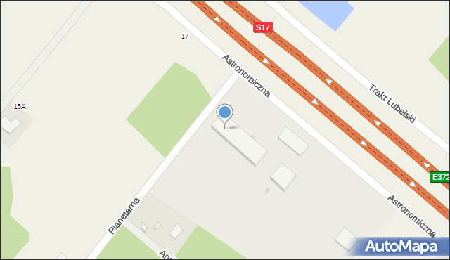 Ostrowik, Planetarna, 1, mapa Ostrowik