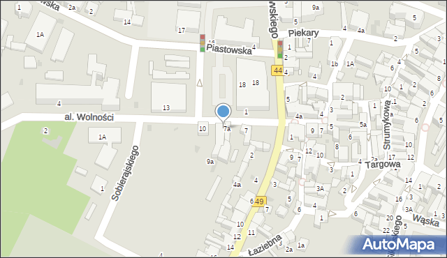 Ostrzeszów, Plac Borek, 9, mapa Ostrzeszów