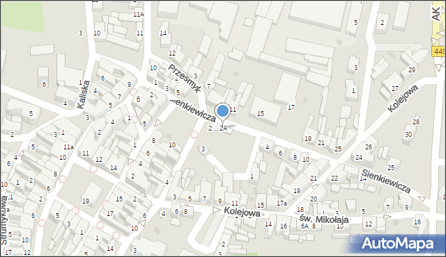 Ostrzeszów, Plac Sienkiewicza Henryka, 2A, mapa Ostrzeszów