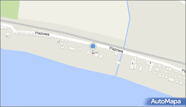 Otmuchów, Plażowa, 9A, mapa Otmuchów
