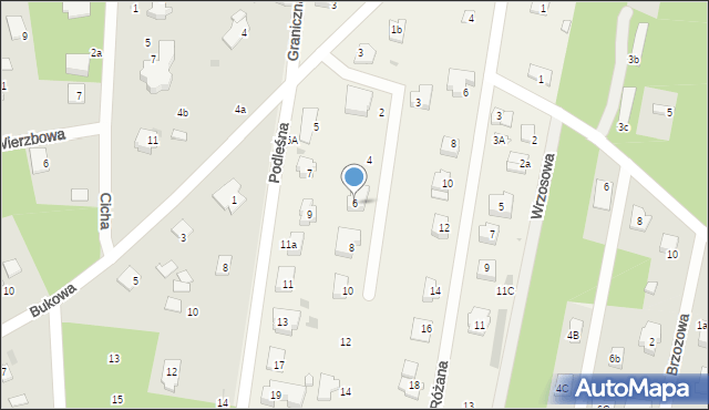 Otrębusy, Platanowa, 6, mapa Otrębusy