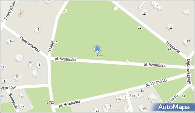 Otwock, Plac Wolności, 1, mapa Otwock