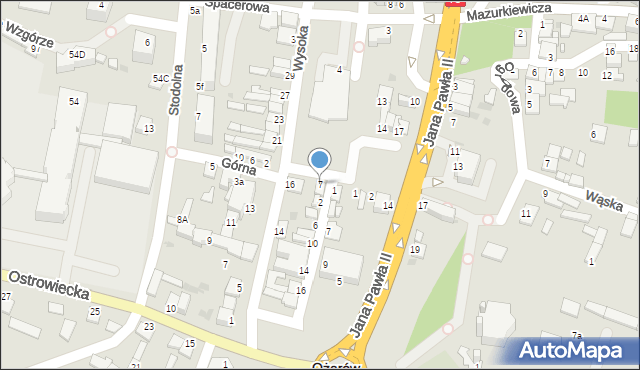 Ożarów, Plac Wolności, 7, mapa Ożarów