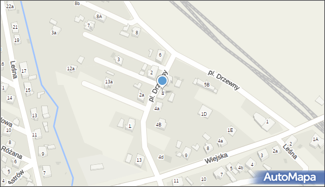 Paczyna, Plac Drzewny, 4, mapa Paczyna