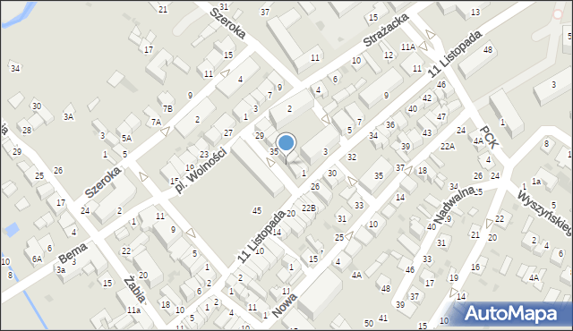 Parczew, Plac Wolności, 39, mapa Parczew