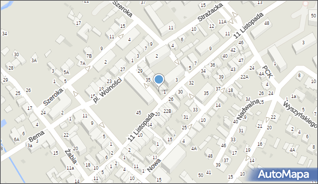 Parczew, Plac Wolności, 41, mapa Parczew