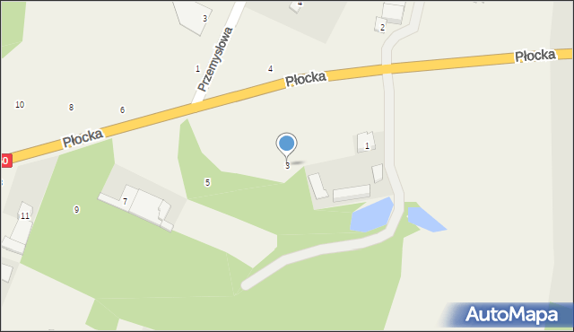 Pęchcin, Płocka, 3, mapa Pęchcin