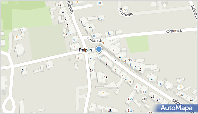 Pelplin, Plac Grunwaldzki, 1, mapa Pelplin