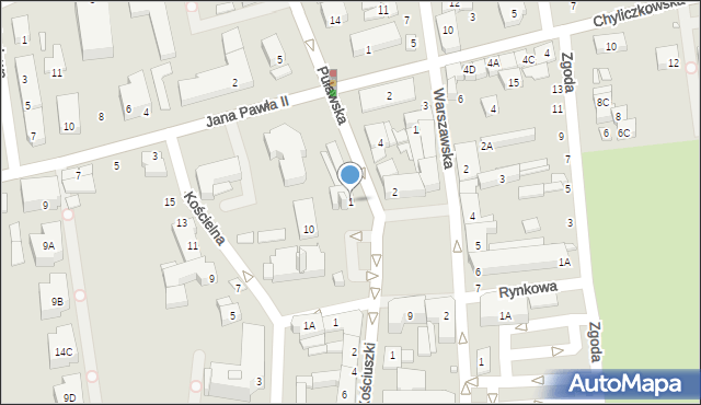 Piaseczno, Plac Piłsudskiego Józefa, marsz., 1, mapa Piaseczno