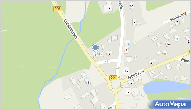 Piasek, Plac Powstańców, 1, mapa Piasek