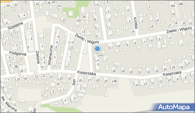 Piaski, Plac Wolności, 3, mapa Piaski