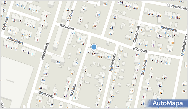 Piastów, Plac Słoneczny, 9/7, mapa Piastów