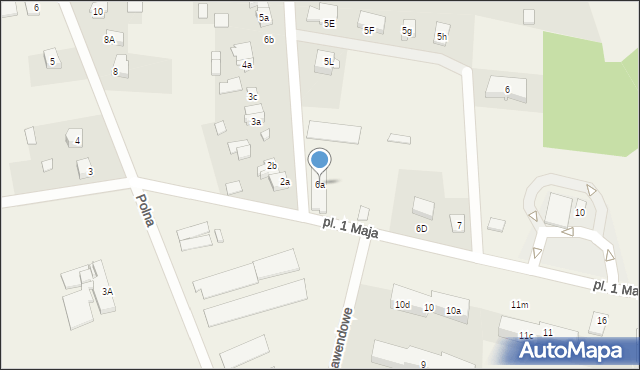Piecki, Plac 1 Maja, 6a, mapa Piecki