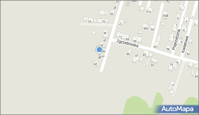 Piekary Śląskie, Plebiscytowa, 46, mapa Piekary Śląskie