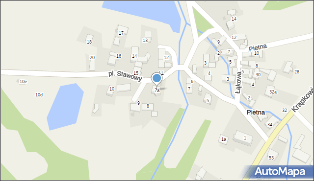 Pietna, Plac Stawowy, 7a, mapa Pietna