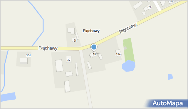 Płąchawy, Płąchawy, 29, mapa Płąchawy